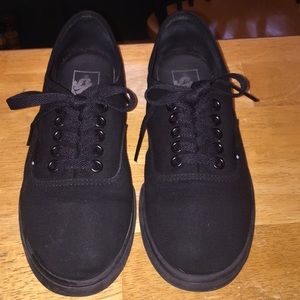 Vans Authentic Lo Pro Skate Shoes-Black